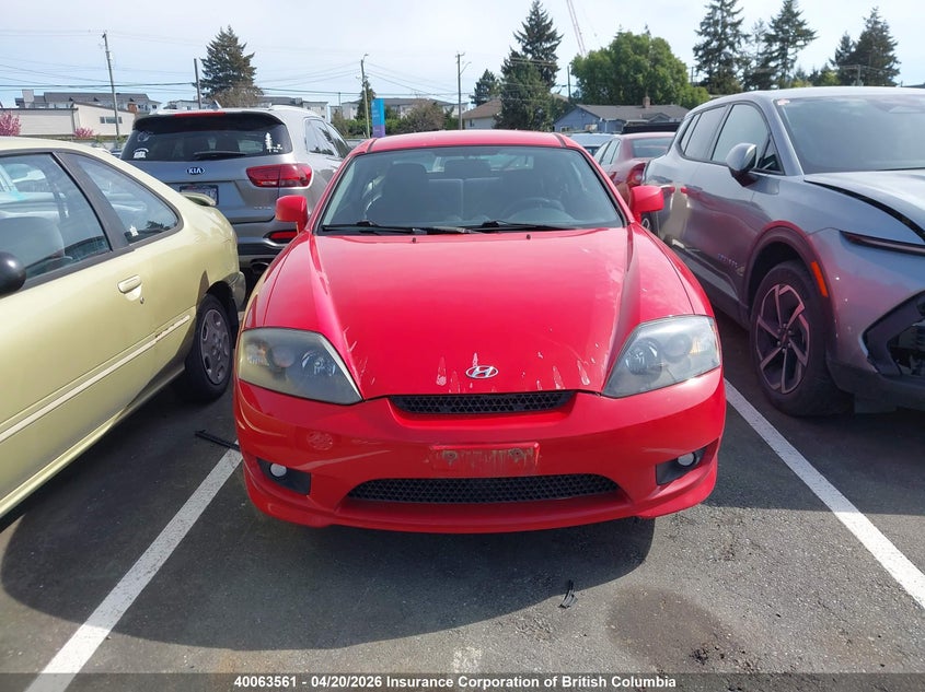 2006 Hyundai Tiburon Gs VIN: KMHHM65D66U188557 Lot: 40063561