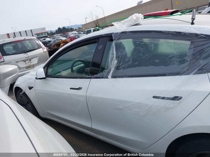 2022 Tesla Model 3 VIN: 5YJ3E1EB0NF275939 Lot: 40059791