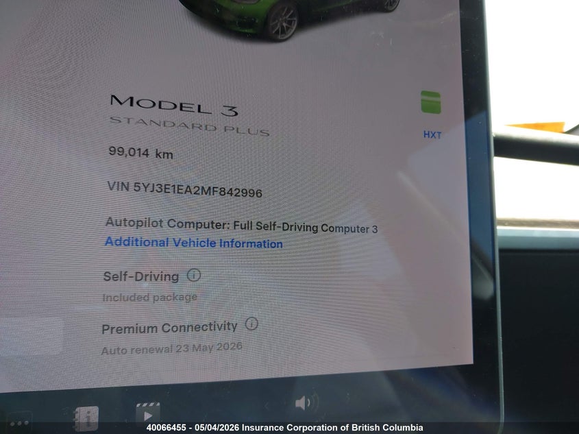 2021 Tesla Model 3 VIN: 5YJ3E1EA2MF842996 Lot: 40066455