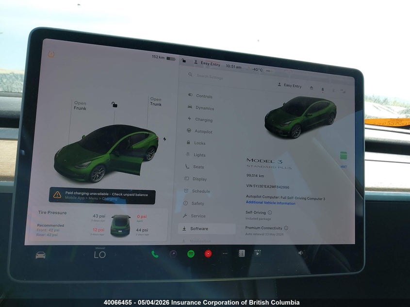 2021 Tesla Model 3 VIN: 5YJ3E1EA2MF842996 Lot: 40066455