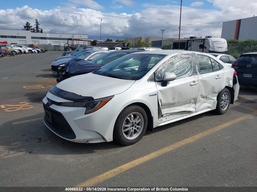 Vin: jtdbamde8mj016708, lot: 30080280, toyota corolla hybrid base w/li battery 20212