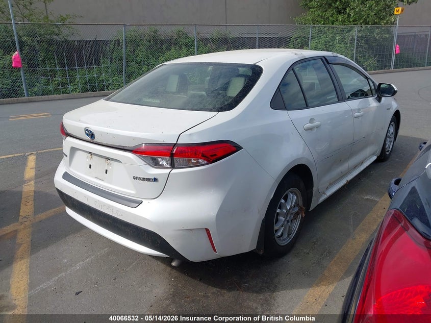 Vin: jtdbamde8mj016708, lot: 30080280, toyota corolla hybrid base w/li battery 20214