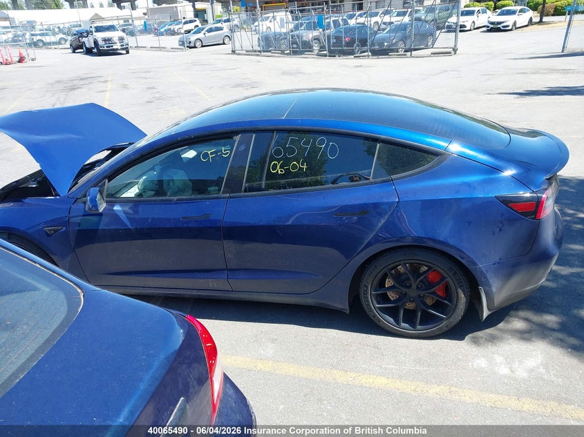 2022 Tesla Model 3 VIN: 5YJ3E1EC0NF266263 Lot: 40065490
