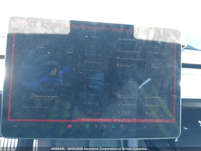 2022 Tesla Model 3 VIN: 5YJ3E1EC0NF266263 Lot: 40065490