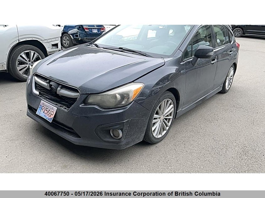 Vin: jf1gpah60ch219867, lot: 30082016, subaru impreza 2.0i limited package 20122