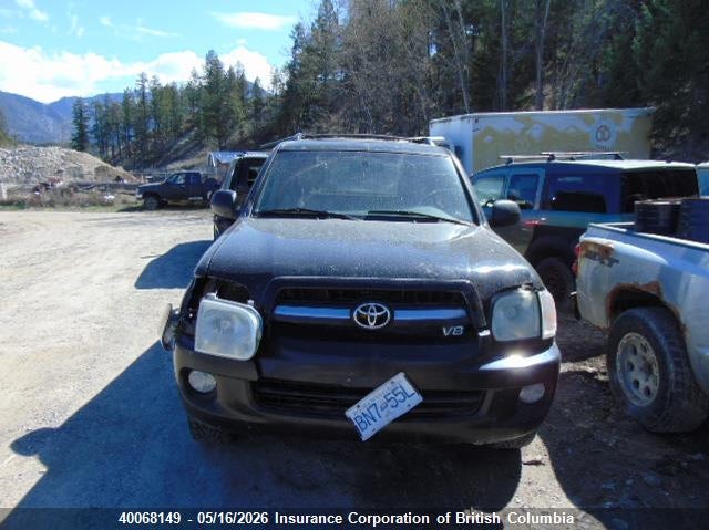 2005 Toyota Sequoia Limited VIN: 5TDBT48A05S237757 Lot: 40068149