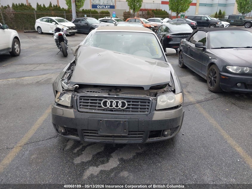 2005 Audi A4 VIN: WAUAC48H75K001765 Lot: 40068189