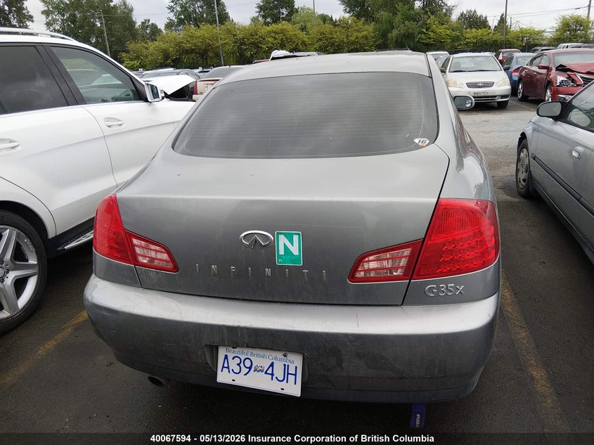 2004 Infiniti G35 VIN: JNKCV51FX4M701933 Lot: 40067594