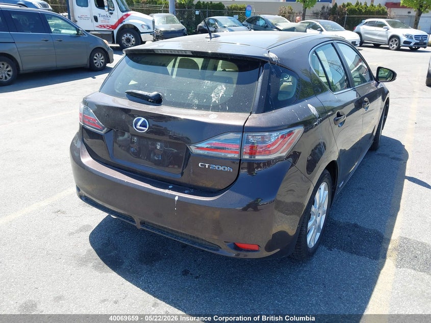 Vin: jthkd5bh4c2092699, lot: 30084369, lexus ct 200 20124