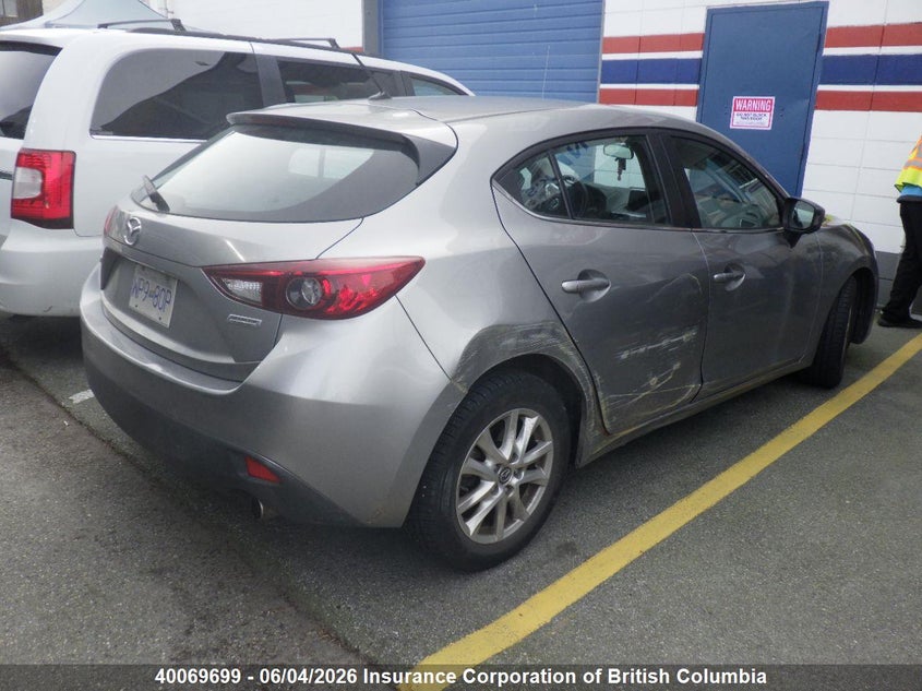 Vin: 3mzbm1l74fm198807, lot: 30084413, mazda 3 touring 20154