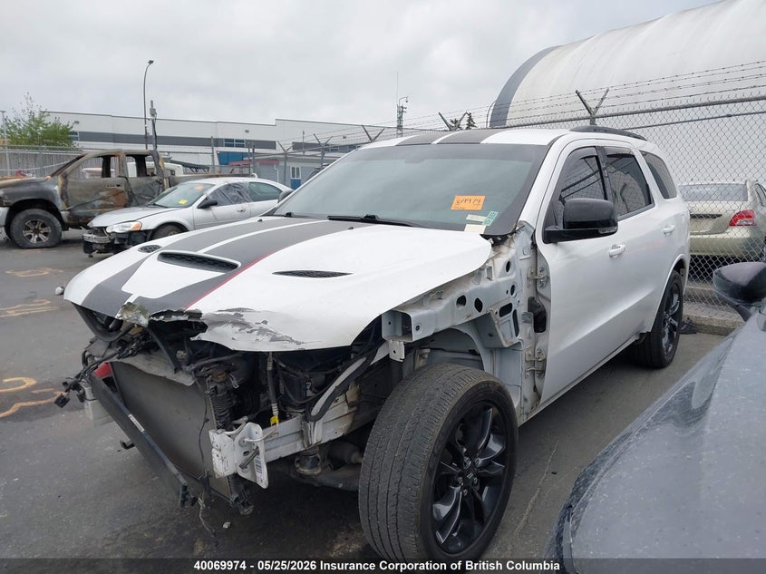 Vin: 1c4sdjct1nc191474, lot: 30084736, dodge durango r/t 20222