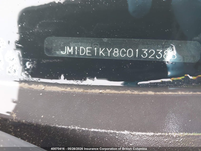 2012 Mazda Mazda2 VIN: JM1DE1KY8C0132388 Lot: 40070416
