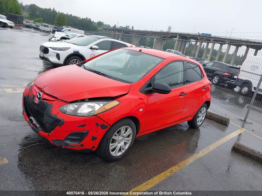 Vin: jm1de1ky8c0132388, lot: 30085251, mazda mazda2 20122