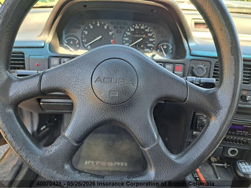 1993 Acura Integra Rs VIN: JH4DA9340PS801221 Lot: 40070421