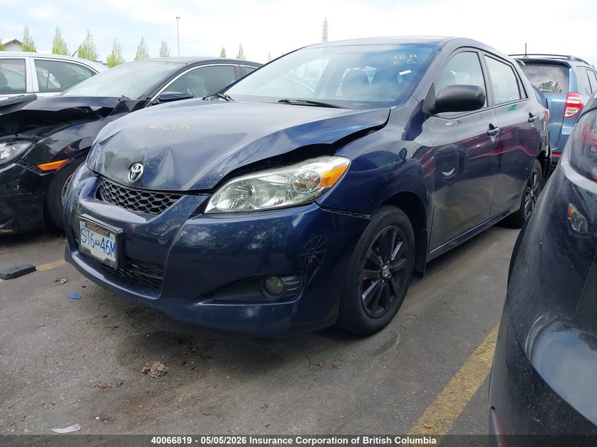 Vin: 2t1ku4ee0ac257689, lot: 30085428, toyota corolla matrix 20102