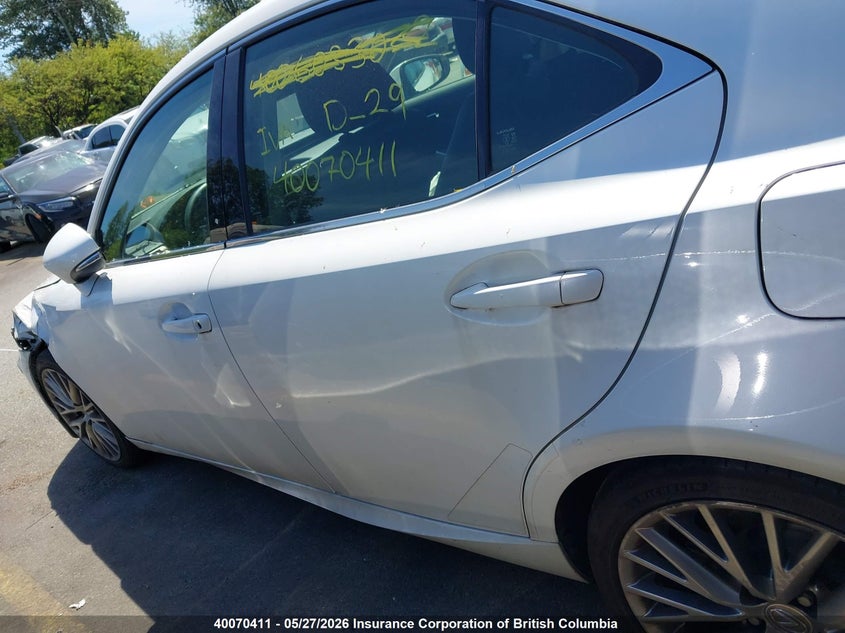 2014 Lexus Is 250 VIN: JTHCF1D29E5011732 Lot: 40070411