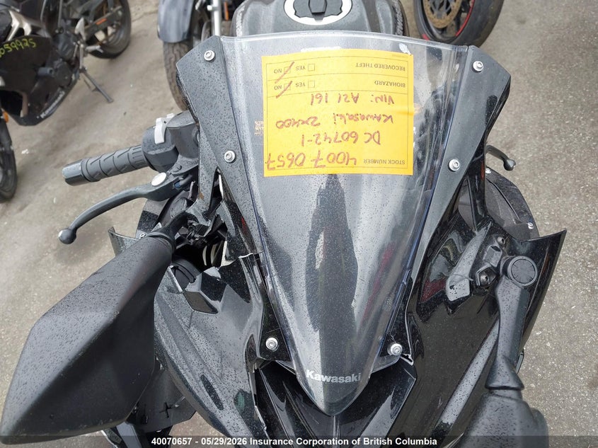 2024 Kawasaki Zx400 P VIN: ML5ZXCP19RDA21161 Lot: 40070657