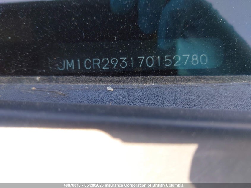 2007 Mazda 5 VIN: JM1CR293170152780 Lot: 40070810