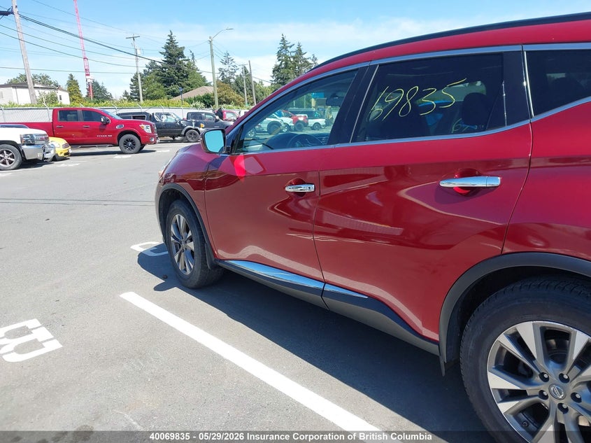 2017 Nissan Murano S/Sl/Sv/Platinum VIN: 5N1AZ2MH8HN129040 Lot: 40069835