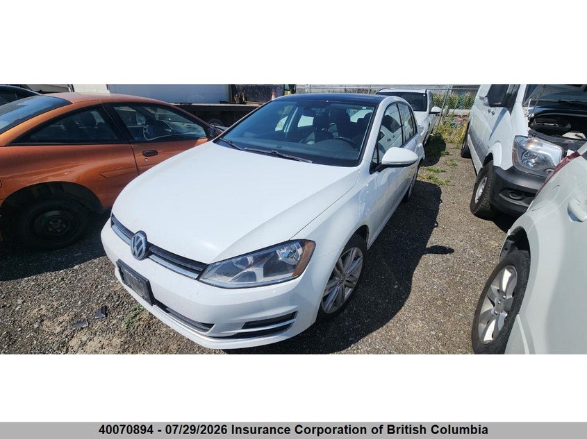 Vin: 3vw217au2hm017033, lot: 30085857, volkswagen golf 20172