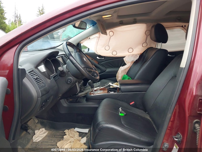 2009 Nissan Murano S/Sl/Le VIN: JN8AZ18W09W120498 Lot: 40070944