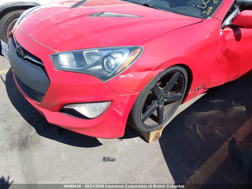 Vin: kmhht6kd6du093761, lot: 30085980, hyundai genesis coupe 2.0t 20132