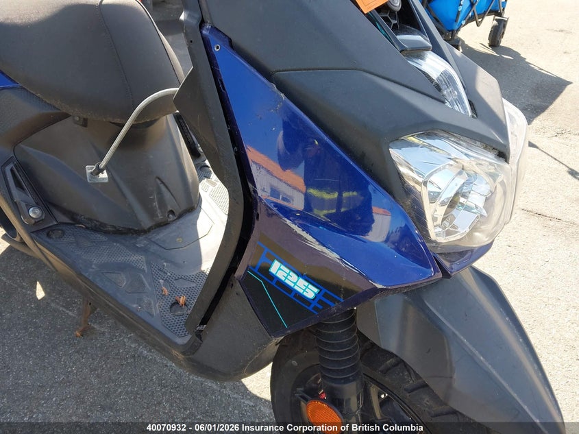 2021 Yamaha Yw125 VIN: RKRSEB1N5MA001427 Lot: 40070932