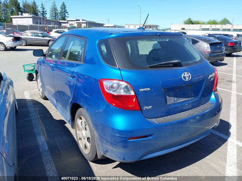 2009 TOYOTA MATRIX HATCHBACK 2.4L I4 FI DOHC 16V NF4