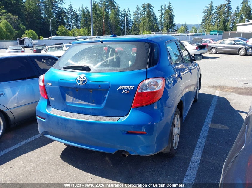 2009 TOYOTA MATRIX HATCHBACK 2.4L I4 FI DOHC 16V NF4