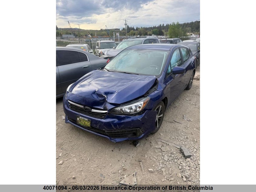 Vin: 4s3gtav65n3718593, lot: 30086097, subaru impreza premium 20222