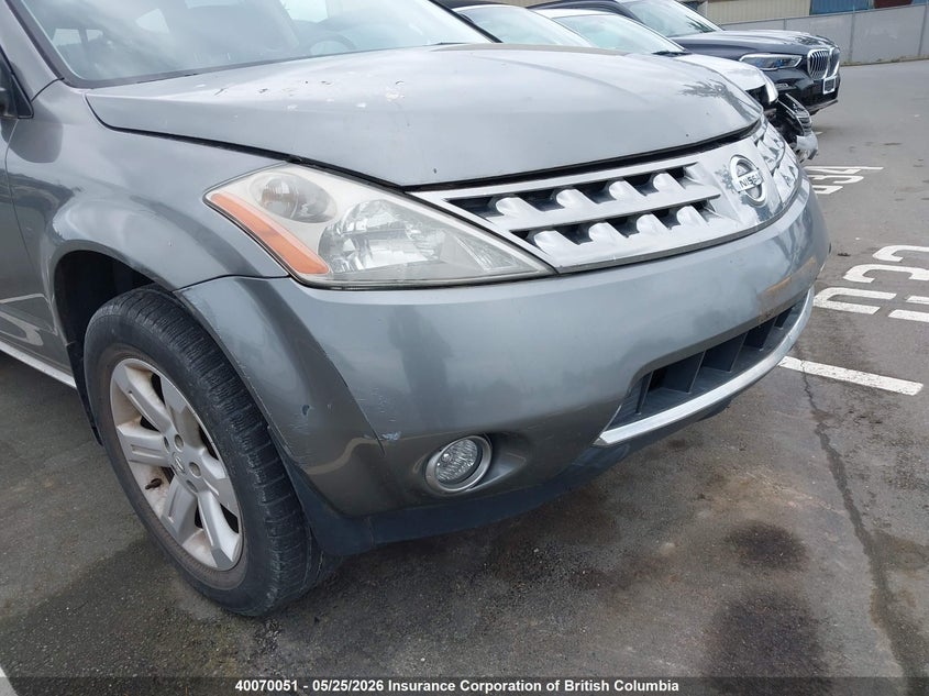 2007 Nissan Murano Sl/Se/S VIN: JN8AZ08W27W612828 Lot: 40070051