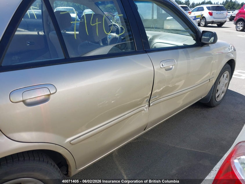 2002 Mazda Protege Dx/Lx/Es VIN: JM1BJ225820561737 Lot: 40071405