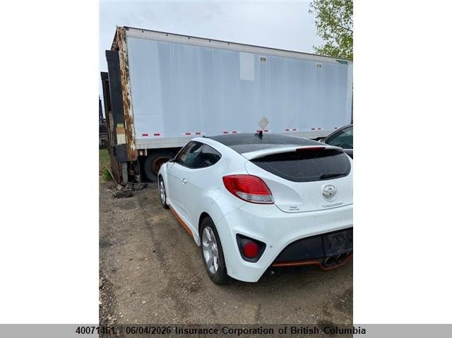 Vin: kmhtc6ae1du127206, lot: 30086516, hyundai veloster turbo 20134