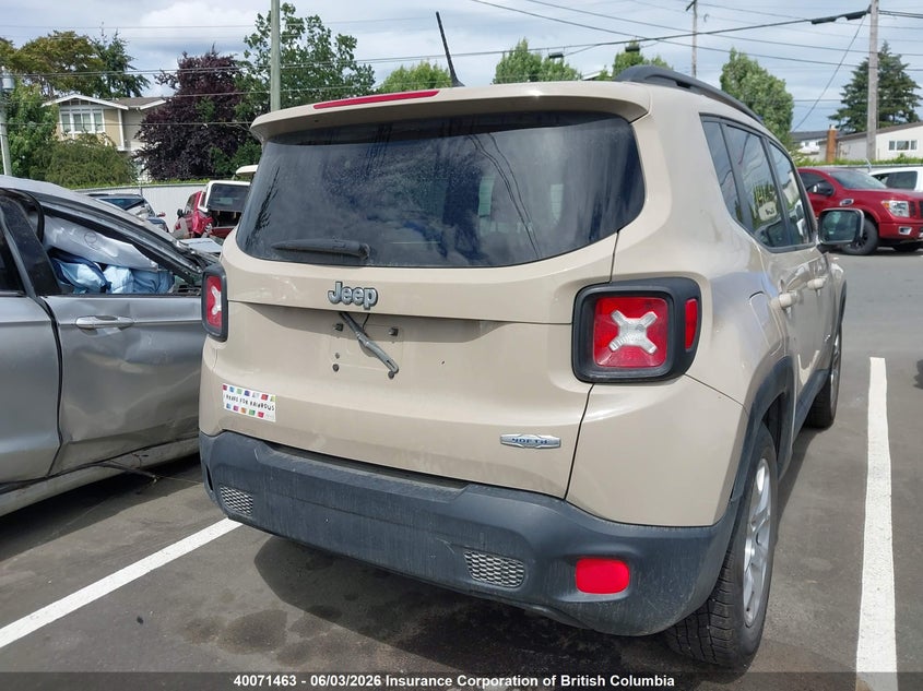 Vin: zaccjabt4gpc85832, lot: 30086518, jeep renegade latitude 20164