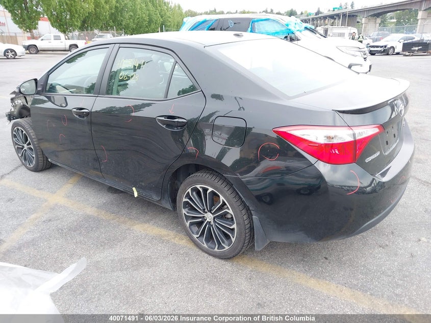 Vin: 2t1burhe8gc667190, lot: 30086551, toyota corolla s 20163