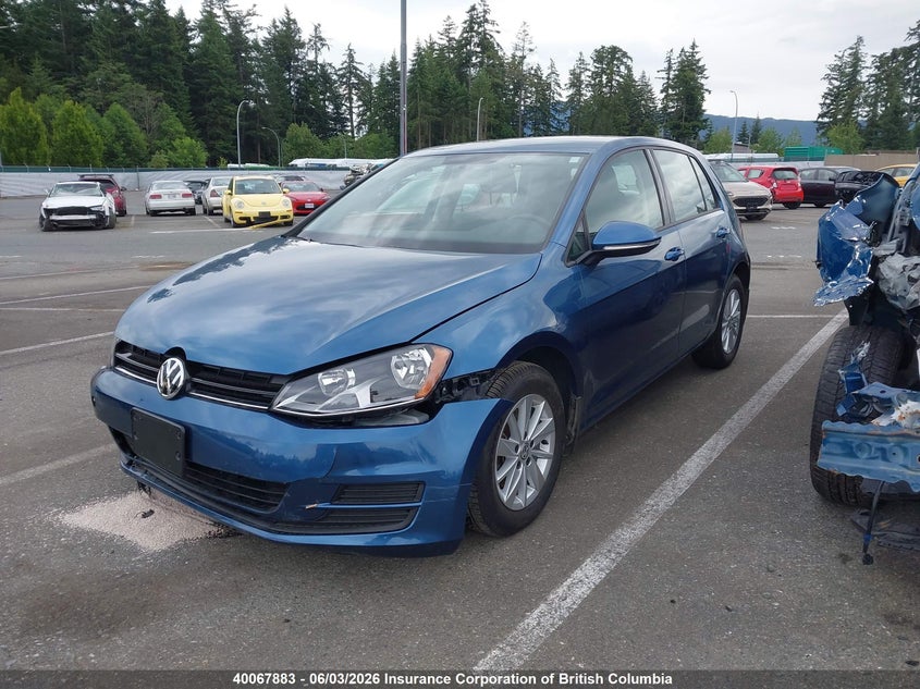 Vin: 3vw217au4hm037672, lot: 30086779, volkswagen golf s/wolfsburg/se/sel 20172