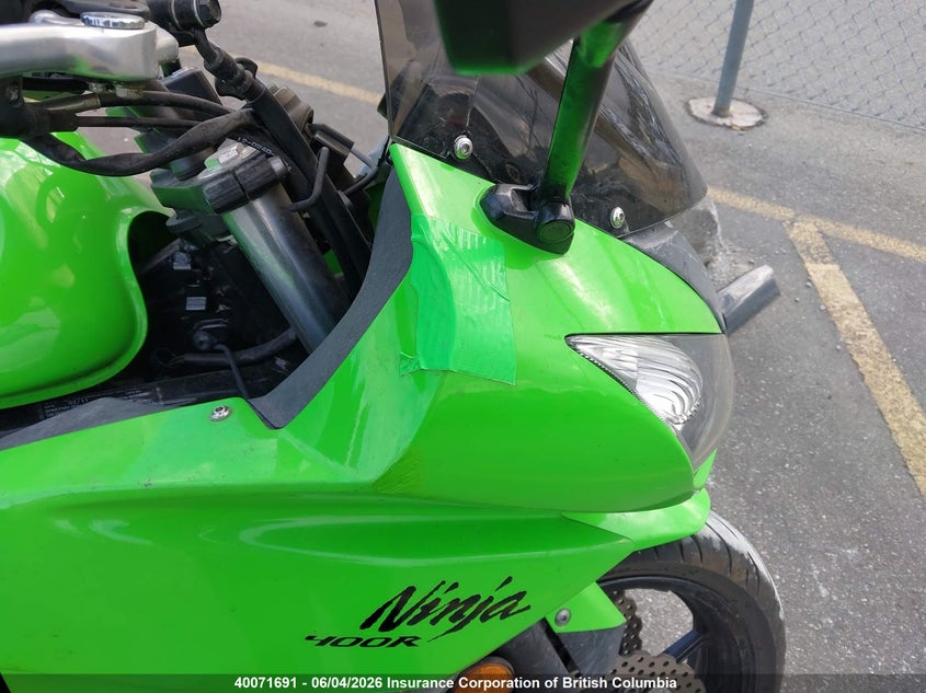2011 Kawasaki Ex400 Cb VIN: JKAEXKC13BDA03369 Lot: 40071691