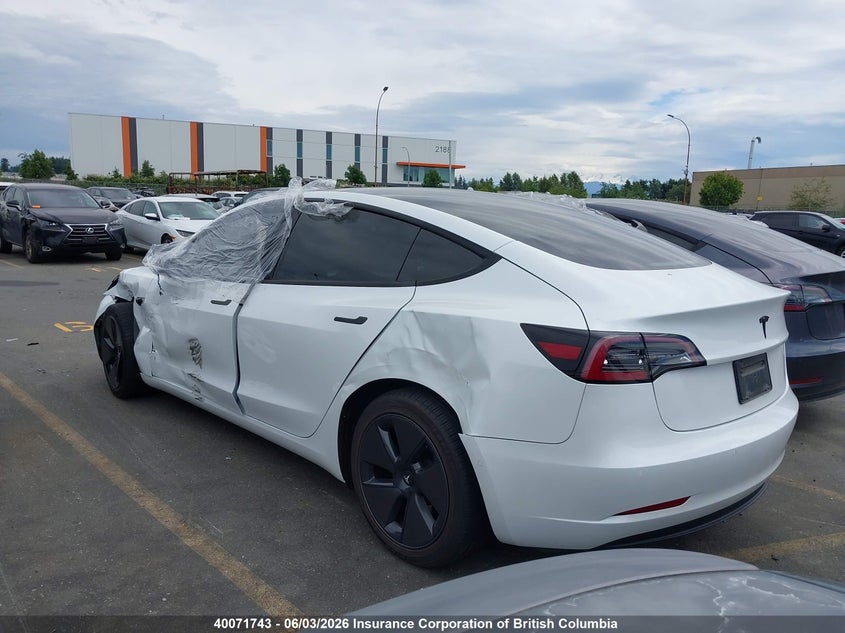 Vin: 5yj3e1ea3nf330598, lot: 30086861, tesla model 3 rwd/standard range 20223