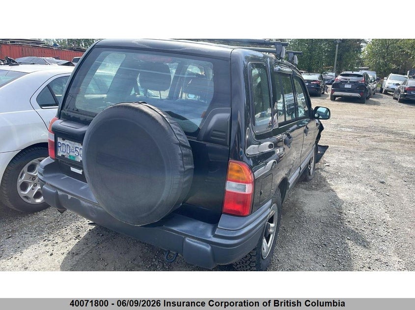 2000 CHEVROLET TRACKER SPORT UTILITY VEHICLE 2.0L I4 FI DOHC F