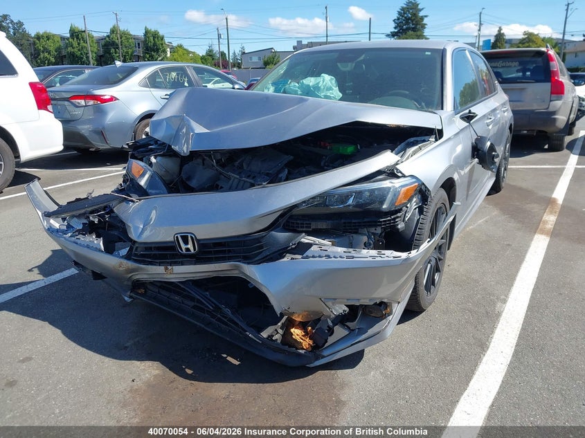 Vin: 2hgfe2f26nh100379, lot: 30087118, honda civic lx 20222