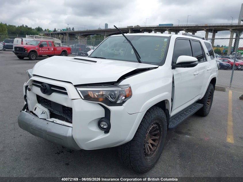 Vin: jteru5jr5n6046252, lot: 30087390, toyota 4runner 20222