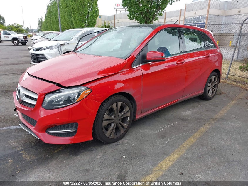 Vin: wddmh4gb6jj460631, lot: 30087456, mercedes-benz b 250 4matic 20182