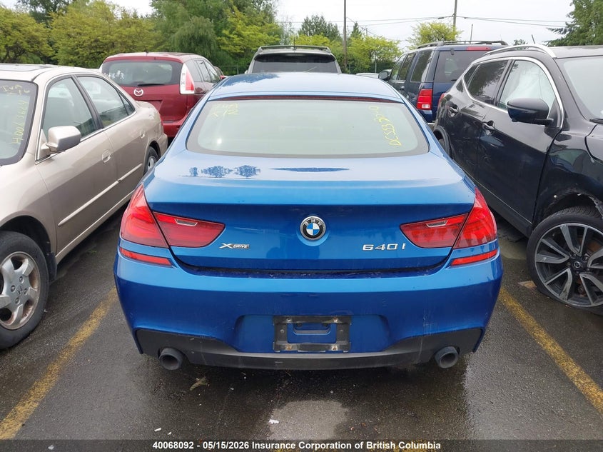 2018 BMW 640 Xi Gran Coupe VIN: WBA6D2C57JGT73432 Lot: 40068092