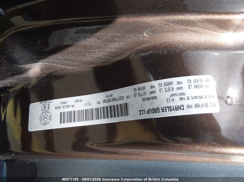 2013 Fiat 500 Sport VIN: 3C3CFFBR0DT667464 Lot: 40071185