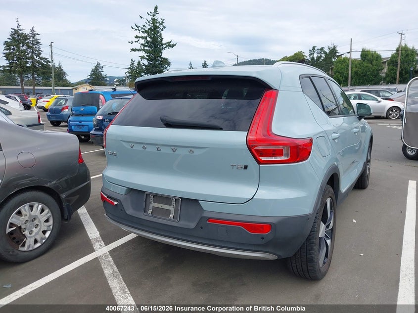 2019 VOLVO XC40 SPORT UTILITY VEHICLE 2.0L I-4 DI, DOHC, VVT, TURBO, 248HP