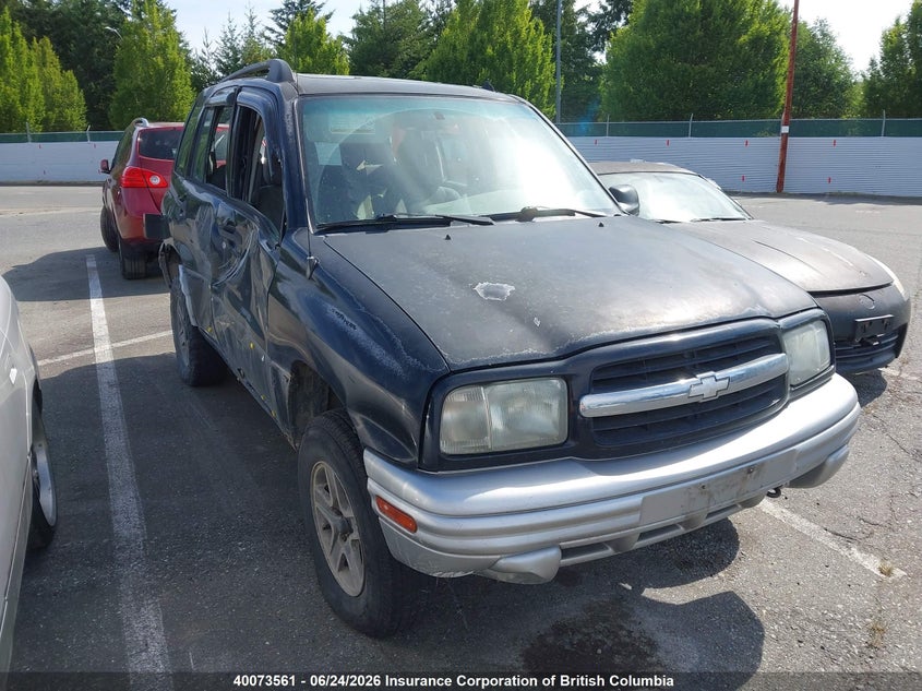 2002 CHEVROLET TRACKER SPORT UTILITY VEHICLE 2.0L I4 FI DOHC F