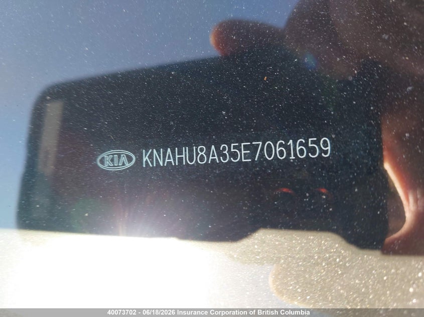 2014 Kia Rondo VIN: KNAHU8A35E7061659 Lot: 40073702