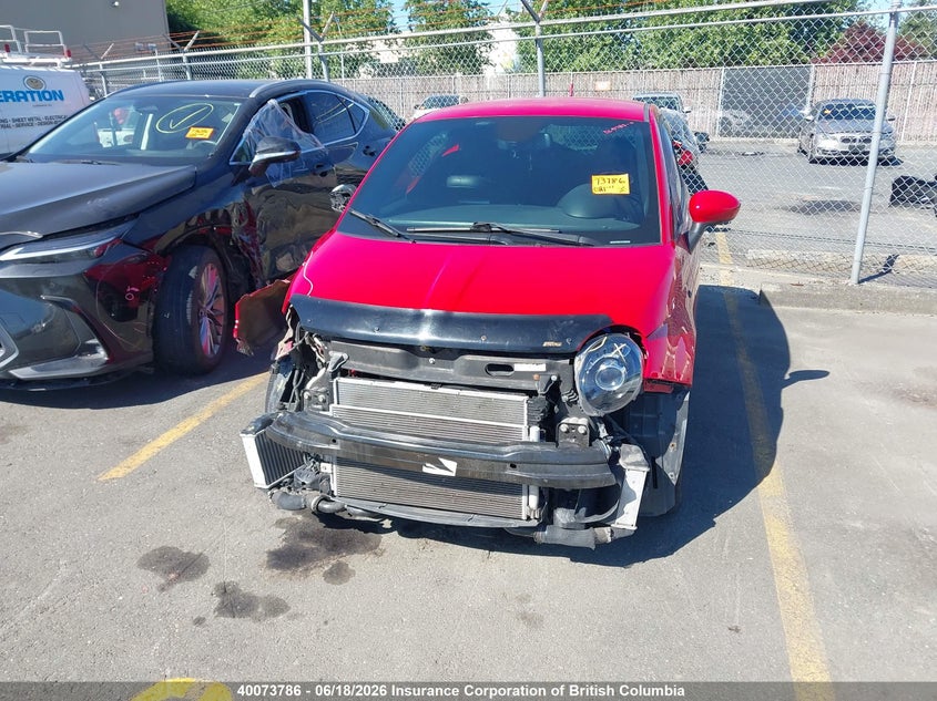 2015 Fiat 500 VIN: 3C3CFFFHXFT534506 Lot: 40073786