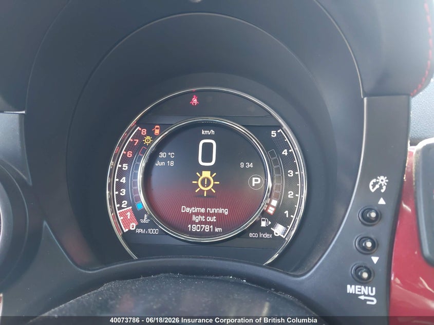 2015 Fiat 500 VIN: 3C3CFFFHXFT534506 Lot: 40073786