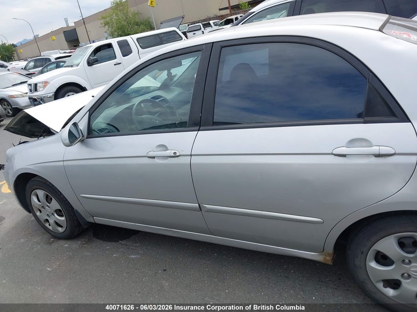 2007 Kia Spectra Ex/Lx VIN: KNAFE121275414334 Lot: 40071626